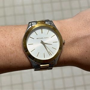 Michael Kors Gold and Silver Watch